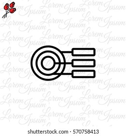Web line icon. round diagrams, business  graph 