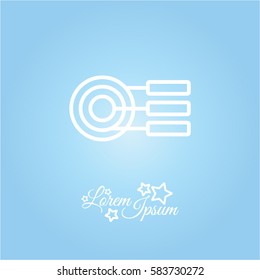 Web line icon. round diagrams, business  graph 