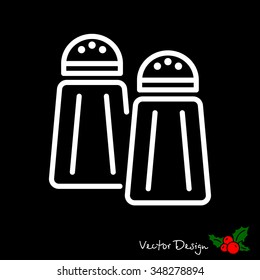 Web line icon. Salt and pepper