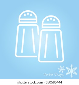 Web line icon. Salt and pepper