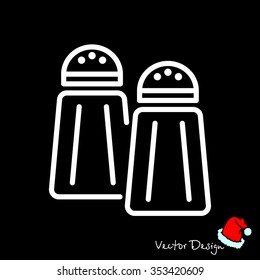 Web line icon. Salt and pepper