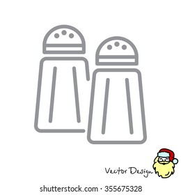 Web line icon. Salt and pepper