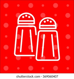 Web line icon. Salt and pepper