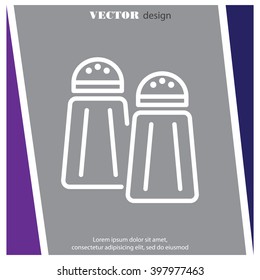 Web line icon. Salt and pepper