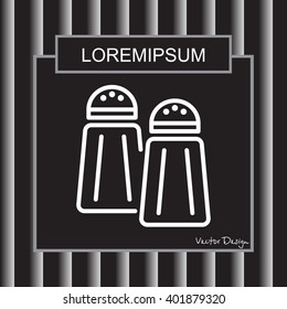 Web line icon. Salt and pepper