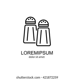 Web line icon. Salt and pepper
