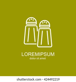 Web line icon. Salt and pepper
