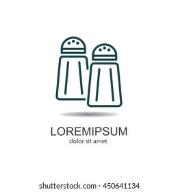 Web line icon. Salt and pepper