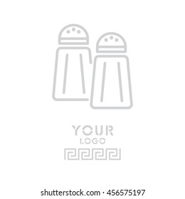 Web line icon. Salt and pepper