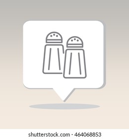 Web line icon. Salt and pepper