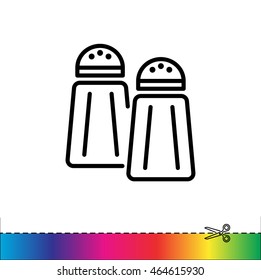 Web line icon. Salt and pepper