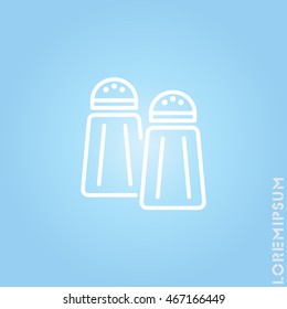 Web line icon. Salt and pepper