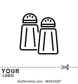 Web line icon. Salt and pepper