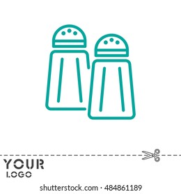 Web line icon. Salt and pepper