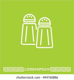 Web line icon. Salt and pepper