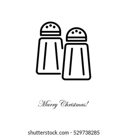 Web line icon. Salt and pepper