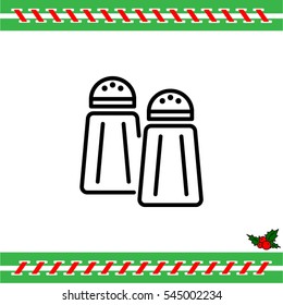 Web line icon. Salt and pepper