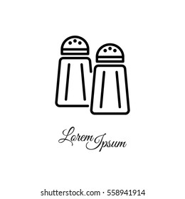 Web line icon. Salt and pepper