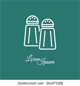 Web line icon. Salt and pepper