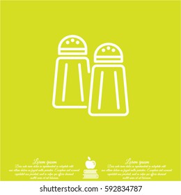 Web line icon. Salt and pepper