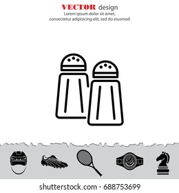 Web line icon. Salt and pepper