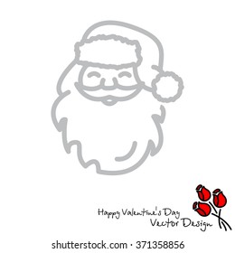 Web line icon. Santa Claus