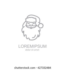 Web line icon. Santa Claus