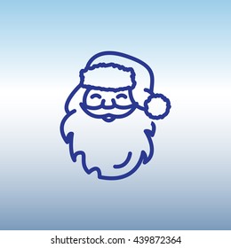 Web line icon. Santa Claus