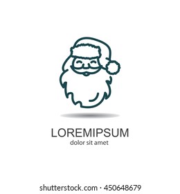 Web line icon. Santa Claus