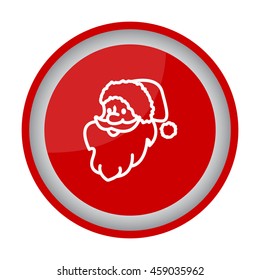 Web line icon. Santa Claus