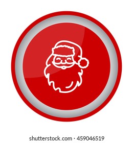 Web line icon. Santa Claus