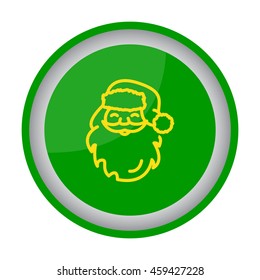 Web line icon. Santa Claus