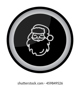 Web line icon. Santa Claus