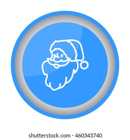 Web line icon. Santa Claus
