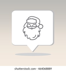 Web line icon. Santa Claus