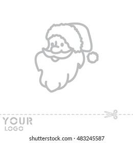 Web line icon. Santa Claus