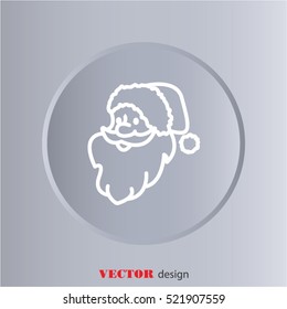 Web line icon. Santa Claus