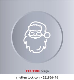 Web line icon. Santa Claus