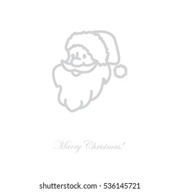Web line icon. Santa Claus