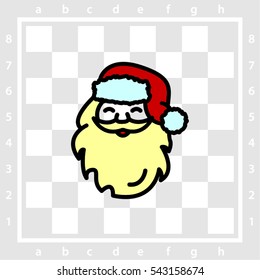 Web line icon. Santa Claus