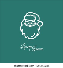 Web line icon. Santa Claus