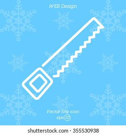 Web line icon. Saw