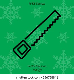 Web line icon. Saw