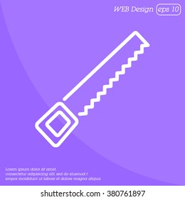 Web line icon. Saw