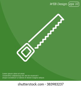 Web line icon. Saw