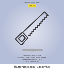 Web line icon. Saw
