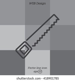 Web line icon. Saw