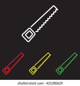 Web line icon. Saw