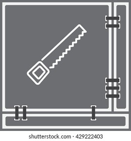 Web line icon. Saw