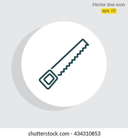 Web line icon. Saw